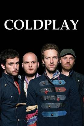 Poster Cold Play Band Members sl1038 (Plastic Large Wall Poster, 36x24 Inches, Multicolor) Fine Art Print