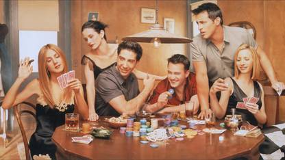 Poster Tv Show Friends Rachel Green Jennifer Aniston Monica Geller Courtene sl1205 (Wall Poster, 13x19 Inches, Matte, Multicolor) Fine Art Print