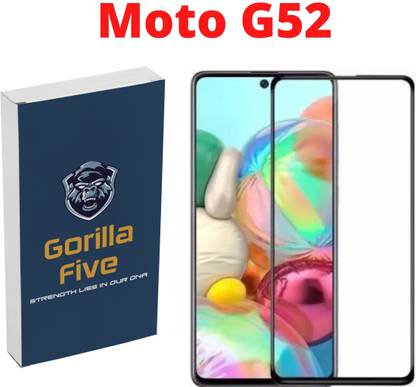 GORILLA FIVE Tempered Glass Guard for Moto G52, . Motorola Moto G52