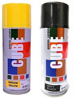 CUBE Cube Aerosol Multi Purpose Spray Paint Each bottle 450 ML Multicolor Spray Paint 450 ml