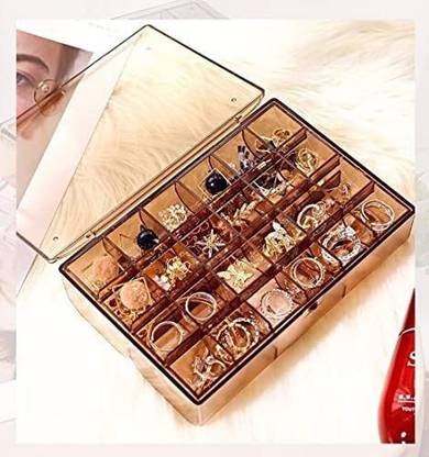 BOVZOX Dust proof Earring Box Doll Container Stationery Storage Box MULTI Vanity Box Multi Vanity Box