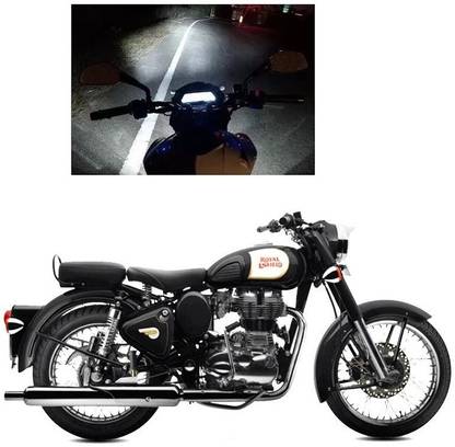 A2D Full Cobe Led Headlight Bulb Replacement Yellow-White for RE Classic 350 Headlight Motorbike LED for Royal Enfield (12 V, 12 W)