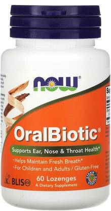 Now Foods OralBiotic, 60 Lozenges