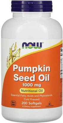 Now Foods Pumpkin Seed Oil, 1,000 mg, 200 Softgels