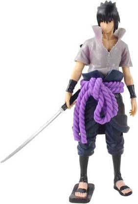 kawaii kart Shinobi Relation Rogue Uchiha Sasuke Action Figure For Anime Lovers | Size 26 cm