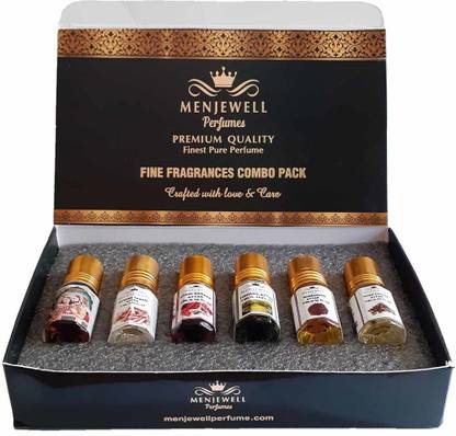 Menjewell Set of 6 Winter Attar Gift Pack(6x3ml)Long Lasting Attar/Perfume For Men & Women Floral Attar