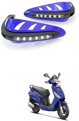 PRTEK Motorcycle Universal Bike Hand Guards with DRL Running Light 295 Bike Crash Guard