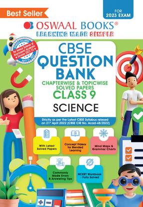Oswaal CBSE Chapterwise & Topicwise Question Bank Class 9 Science Book (For 2023 Exam)