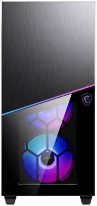 MSI MPG SEKIRA 100R Mid Tower Cabinet with USB 2.0 and USB 3.0 Ports Compatible with Computer