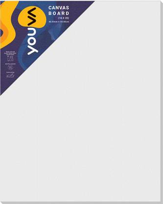 NAVNEET Youva Canvas Board 16" x 20" Cotton Medium Grain Board Canvas (Set of 1)