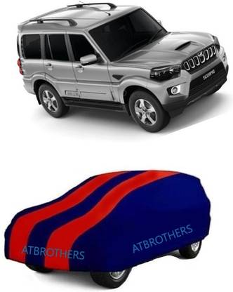 ATBROTHERS Car Cover For Mahindra Scorpio S6 Plus 7 Seater (Without Mirror Pockets)