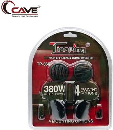 Cave Cave Tiaoping High Efficiency Dome tweeters with 4-Mounting Options 380 Watts TP-366 Tweeter Car Speaker