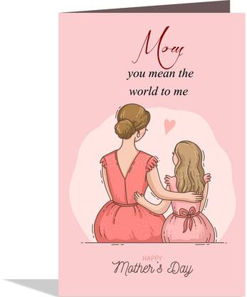 GIFT MY PASSION Happy Mothers Day Greeting Card Mom Maa Mother Mummy Greeting Card