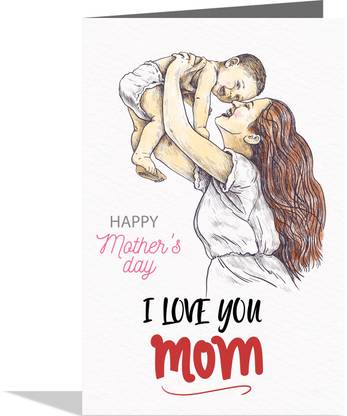 GIFT MY PASSION Happy Mothers Day Greeting Card Mom Maa Mother Mummy Greeting Card