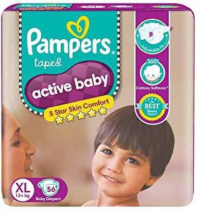 Pampers Active Baby Diapers Taped style diaper - XL