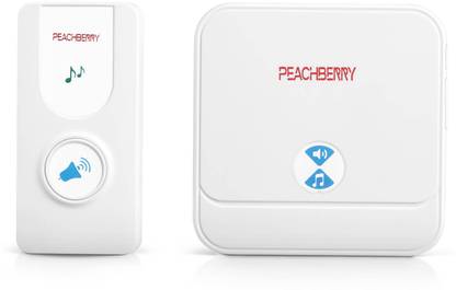 PEACHBERRY Long Range Wireless Remote Doorbell- 40 M Operating Range, No Batteries Required for Transmitter Wireless Door Chime For Use Remote Bell/ office bell/ household bell/ food point bell/ hotel bell/home bell Wireless Door Chime