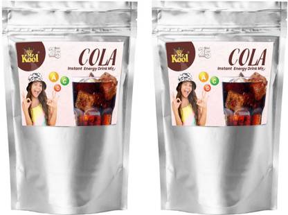 Mr.Kool Refreshing Cola Flavor Instant Drink Powder 400gm x 2.Pack Of 2 Combo. Energy Drink