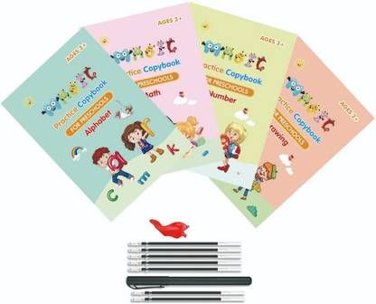 FORSIKHA Practice Copybook Writing Books All-in-one Magic Handwriting Practice Notebooks