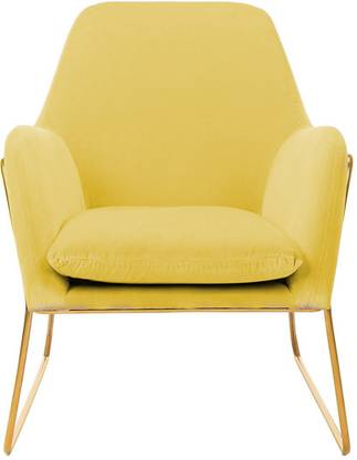 janzofurnitures Velvet Everley Chair Fabric Living Room Chair