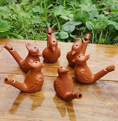 Shopping Shots Clay Bird Whistle pack of 6 Music bird, Clay toy, Natural toy, Bird voice