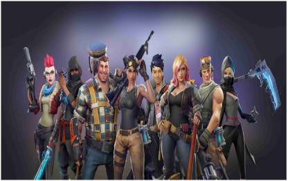 Fortnite Flex Poster For Room Mo-1694 Photographic Paper