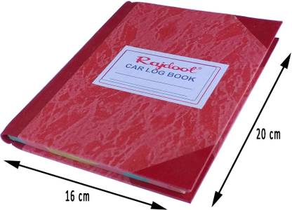 Accounts Car Log Book Car Log Book No 6 Pages 300 ( 20 cm X 16 Cm ) 1-Part Car Log Book