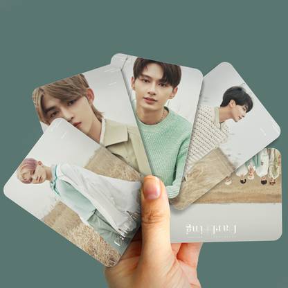 Niki Enterprises 9 cm Seventeen Darl + ing Album Photocards ( Set of 14 + 2 Freebies ) Reusable Sticker