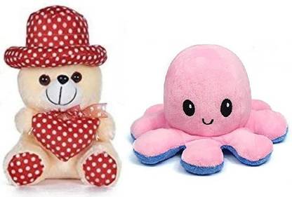kashish trading company soft butter red dot with octopus for gift(25-30 cm)  - 30 cm