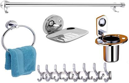 QUXOZO Stainless Steel Bathroom Set