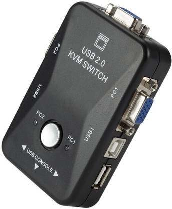 REC Trade  TV-out Cable 2 Port USB KVM Switch keyboard Mouse Sharing Switcher (RTT-SWT-0230)