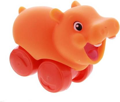 FUNSKOOL PLAYSKOOL MINI WHEEL PALS HIPPO VEHICLE ORANGE , GREAT TOY FOR KIDS