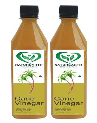 NaturEarth Sugarcane Vinegar 100% Pure (1000 ml )Ganne Ka Sirka Improve immune system Vinegar