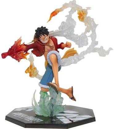 kawaii kart One Piece Red Hawk Monkey D' Luffy Action Figure for Anime Lovers |Size - 17 cm