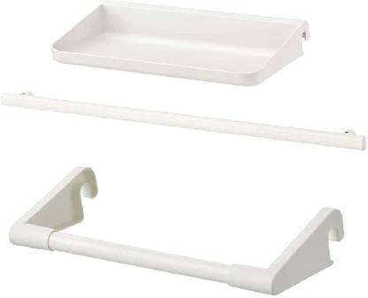 IKEA Rail with Shelf, 25 cm (9 7/8") and Kitchen roll Holder, 24 cm (9 ½") Straight Bathtub Safety Rail