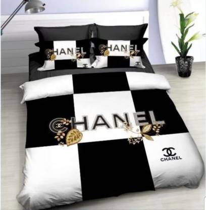 wigtrading 180 TC Cotton Double Text Print Flat Bedsheet