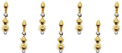 Comet Busters Fancy Long Golden Bindi (BIN1714) forehead Gold Bindis