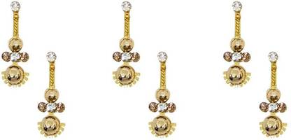 Comet Busters Beautiful Long Golden Bindi (BIN1711) forehead Gold Bindis