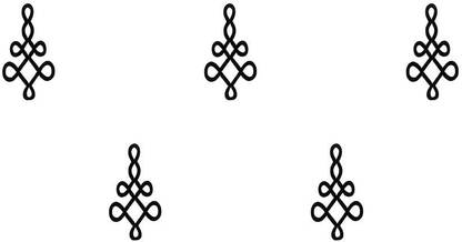 Comet Busters Fancy Black Bindi (BIN1716) forehead Black Bindis