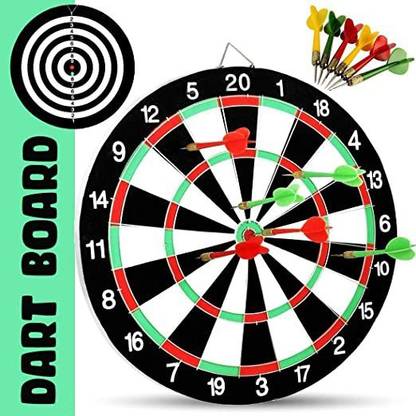 Toy imagine 15th Inch Dart Board with 6 Needles Indoor & Outdoor Game Party & Fun Board Game