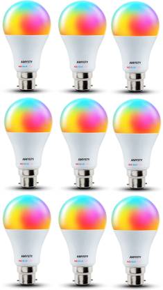 AMYSTY 10 W Basic Round B22 LED Bulb