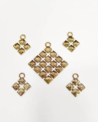 DGNandu Squre Antic Show Button and Pandle Set, Clothing Decorate Petch. Metal Buttons