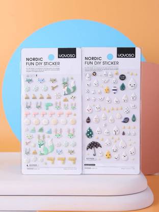 Yoyoso 15 cm Foam sticker with water droplets Self Adhesive Sticker