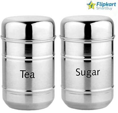 Flipkart SmartBuy Steel Tea Coffee & Sugar Container - 800 ml
