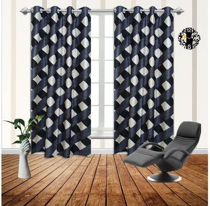 curtainbox 213 cm (7 ft) Polyester Blackout Door Curtain Single Curtain