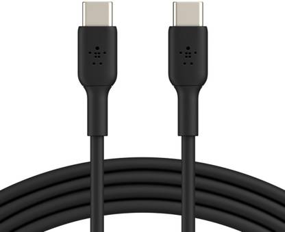 Belkin USB C to USB-C Fast Charging Type C Cable, 60W PD, 3.3 feet (1 meter) - Black, USB-IF Certified