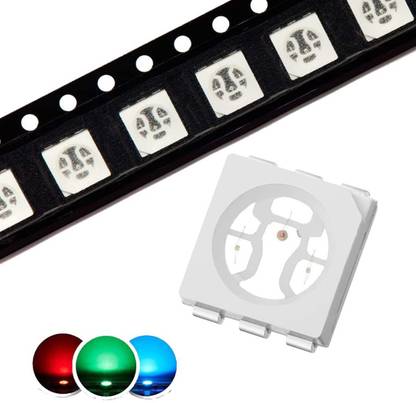NEXT GEEK (PACK OF 50 )5050 SMD LED RGB 0.5 watt Tricolor SMD 6 pin LED Chip Light Electronic Hobby Kit