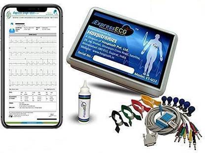 Hospitronics 12 Lead Tele ECG Machine with Cardiologist Reporting DC Electrotherapy Device