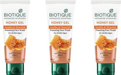 BIOTIQUE Honey Gel  50 ml (Pack of 3) Face Wash