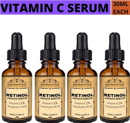 Mensonation Retinol 2% Face Serum with vitamin E for skin Brightening and whitening