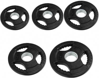 HACKERX 50 kg Olympic Weight Plates (2.5Kgx2pcs + 5Kgx2pcs + 7.5Kgx2pcs + 10Kgx2pcs)- 50 mm Home Gym Combo